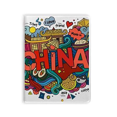Imagem de Diário de capa macia feita na China com arte chinesa para viagem