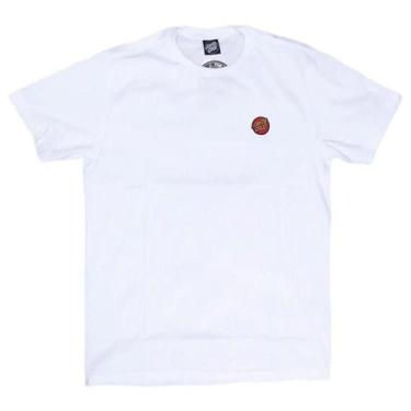 Imagem de Camiseta Santa Cruz Classic Dot Chest Masculina Branco