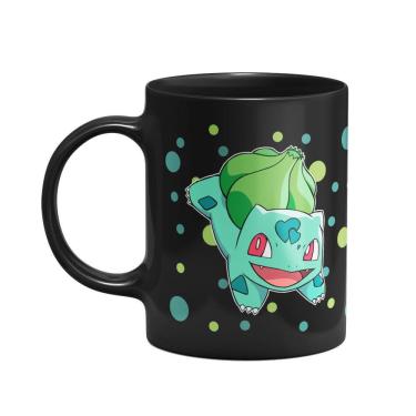 Imagem de Caneca Pokémon - Bulbassauro  Preta
