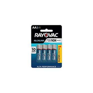 Imagem de Pilha, Rayovac, Alcalina 208013, Azul, Aa, Pequena, Pacote de 4