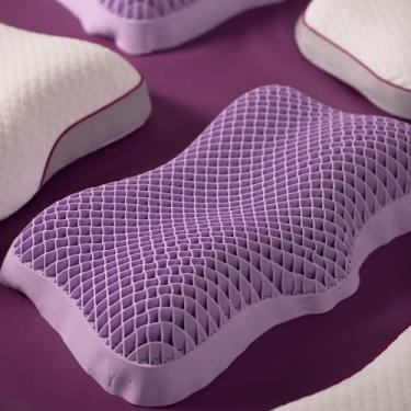 Imagem de Travesseiro Hipoalergênico Cervical Airgelly 2.0® - I wanna sleep - 100% Lavável e Respirável, Antialérgico e Confortável. Alivia os Pontos de Pressão do Pescoço e Fornece Suporte Extra para a Coluna