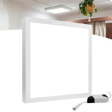 Imagem de Led Painel Plafon Sobrepor 40W 40X40 Quadrado Branco Frio - Ry