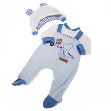 Imagem de Roupas para bebê reborn conjunto realista boneca recém-nascido laváveis estampa macacão baby de toque macio algodão com desenhos animados (Cor: 14, 45-50cm)