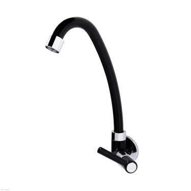 Imagem de Bruno Acabamentos - Torneira para Cozinha Parede 1068 Alavanca - PRETA