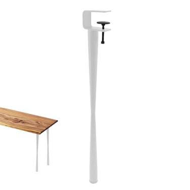 Imagem de Pernas de mesa de metal,Pernas para mesa de jantar em formato de F | Braçadeira de design sem perfuração em pernas de mesa de jantar em forma de F de fácil ajuste para mesa de centro, mesa de Wynott
