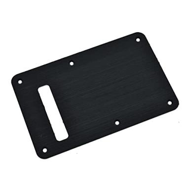 Imagem de Dopro Placa traseira de tremolo Tremolo Trem de alumínio anodizado moderno ST Strat para para-lama americano/mexicano preto