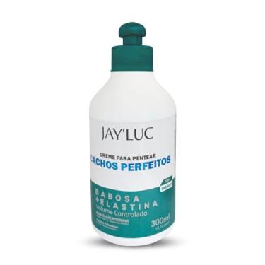 Imagem de Jay'Luc Cosméticos Creme Condicionador Cachos Perfeitos Jay Luc 300Ml Creme Condicionador De Cabelo Com Babosa E Elastina Verde Cabelos Cacheados Hidratação Intensiva Sem Enxágue
