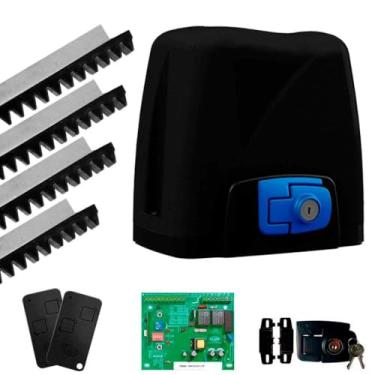 Imagem de Kit Motor DZ ATTO VIP 300Kg 1/5 para Portão De Correr Rossi Automático + 4,5 Metros de Cremalheira (127, Volts)