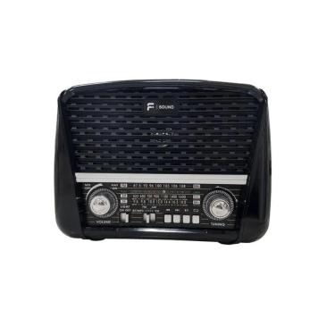 Imagem de Rádio Portátil F-Sound FS-1631BT Mp3, Bluetooth, USB e Lanterna - Preto