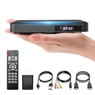 Imagem de Mini DVD Player HDMI Miuscall-C DVD Player for TV Included HDMI RCA Cord All Region Compact DVD Player Breakpoint Memory Support USB Built-in PAL/NTSC Small DVD Player for TV with Remote Control