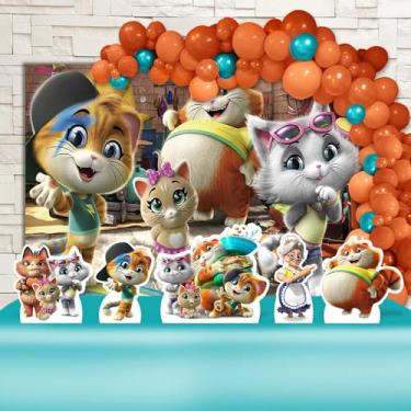 Imagem de Kit Decoração Festa de Aniversário Infantil 44 Gatos
