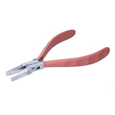 Imagem de The Beadsmith Satin Touch Flat Nose Plier, 5.75 inches (145mm) with polished steel head, comfortable contoured grip handles and double-leaf springs, tool for jewelry making