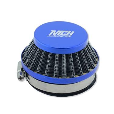 Imagem de MCHMFG Filtro de ar de 58 mm para Dellorto SHA Carburador Tomos A35 Minarelli Puch Moped 47cc 49cc Mini Pocket Dirt Bike (azul)
