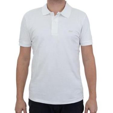 Imagem de Camisa Polo Masculina King&Joe Piquet Slim Branca - PO21001-Masculino