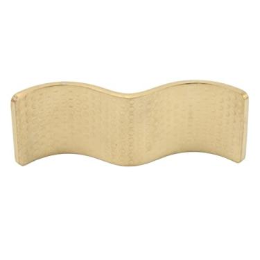 Imagem de Suporte de pauzinhos de aço inoxidável de uso duplo antiaderente elegante suporte de descanso para garfo de colher (ouro)