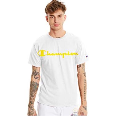 Imagem de Champion Camiseta masculina clássica de manga curta, Branco, XXG