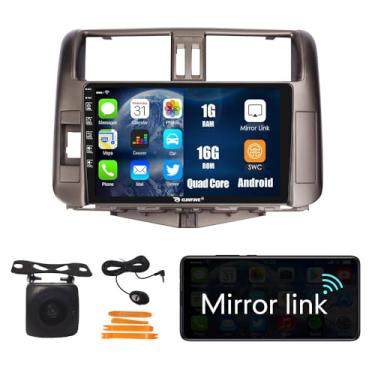 Imagem de Leitor multimídia estéreo Android 10 Autoradio para navegação veicular, rádio GPS, tela sensível ao toque 2.5D para Toyota Landcruiser/Prado 2010-2013