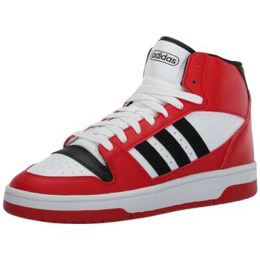 Imagem de adidas Tênis unissex adulto Turnaround Mid, Better Scarlet/Preto/Branco, 33 BR
