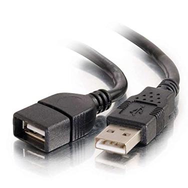 Imagem de C2G Cabo de extensão curto USB, cabo USB, cabo USB A a A, preto, 3,28 pés (1 metro), cabos para ir 52106