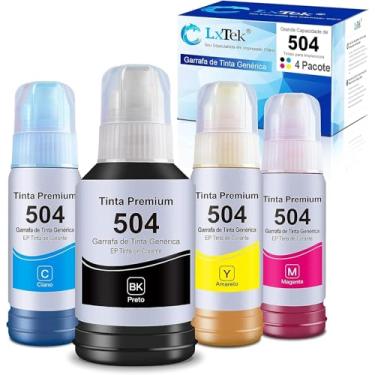 Imagem de 4x Refil Tinta 544 Para Epson L3150 L3250 L3110 L5190 L3210 L5290 L1250 L5590 T544
