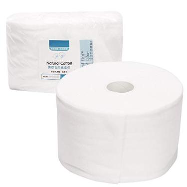 Imagem de Toalha de rosto macia descartável, rolo de algodão de 30 m, toalha de algodão para limpeza, removedor de maquiagem, toalhetes de algodão para salão de beleza e cuidados com a pele em casa