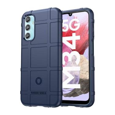 Imagem de Capas para Samsung Galaxy M34 5G.Caso básico,Botão de pressão flexível / 360 ° Proteção completa,Escudo Rugged
