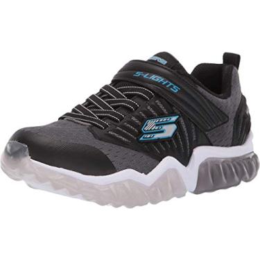 Imagem de Tênis infantil Skechers Rapid Flash, Charcoal/Black, 3 Little Kid