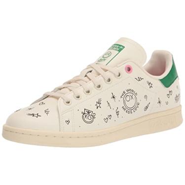 Imagem de adidas Originals Tênis infantil unissex Stan Smith, Branco creme/preto, 17