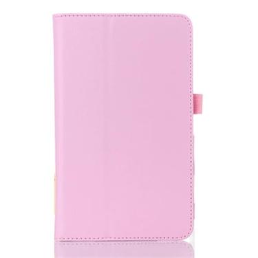 Imagem de Capa flip de couro PU para Amazon Fire HD10 2023 13ª geração HD 10 Plus 2021 11ª geração 2019 9ª 2017 7ª capa protetora (rosa, Fire HD10 2023)