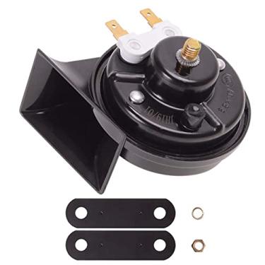 Imagem de Evermotor 1 conjunto de buzina de ar de sinal universal para carro, alto-falante alto de 12 V 118 DB, acessórios automotivos, buzina de caracol com E-MARK para motocicleta, caminhão, carrinho de golfe