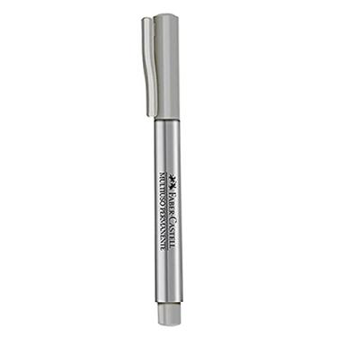 Imagem de Marcador Multiuso Permanente 1.0mm Metálico Prata - Faber-Castell