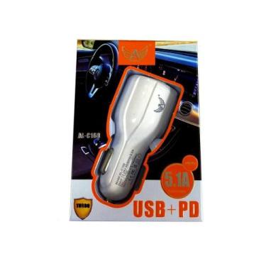 Imagem de Carregador Veicular Ltomax Usb+Pd 5,1A Novo 25W Novo - Altomex