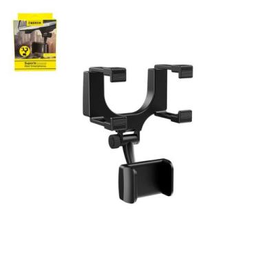 Imagem de Suporte Para Celulares De Carro Retrovisor Rotação 360º  Universal - K