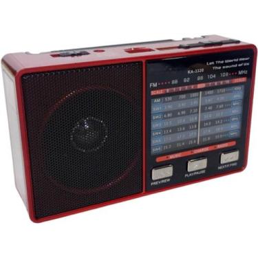Imagem de Rádio Retrô Bluetooth Analógico Am Fm Sw Usb Tf Mini Antigo - Kapbom
