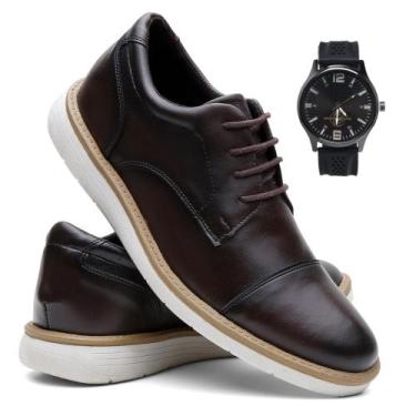 Imagem de Sapato Oxford Masculino Esporte Fino Brogue Italiano Relogio - Atria C