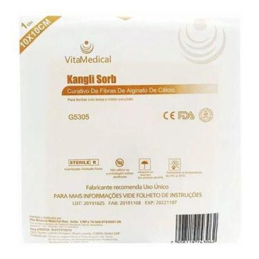 Imagem de Alginato de cálcio 10x10cm caixa com 10 unidades VitaMedical - Vita Me