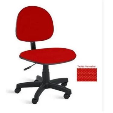 Imagem de Cadeira Executiva Urban Sem Braços Tecido Vermelho