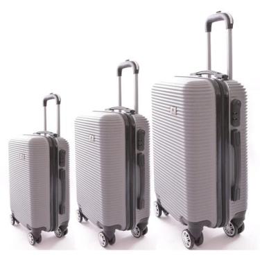Imagem de Kit 3 Malas De Viagem Bordo, Média e Grande Em Abs C/ Rodinhas 360º  -