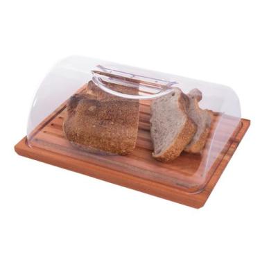 Imagem de Porta Pão Migalheira Com Tampa Transparente Essence - Domama