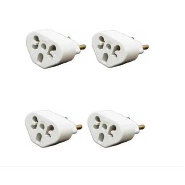 Imagem de Adaptador Benjamin Bob Love 10A/20A Kit 10Pças Pino Maciço - Eletropla