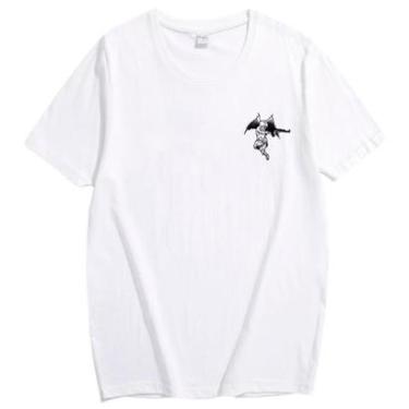Imagem de Camiseta Streetwear Masculina Anjo Com AK47 Unissex Em Algodão-Masculino