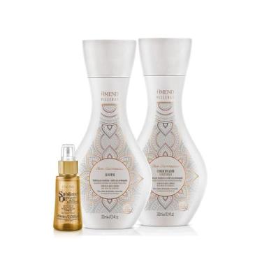 Imagem de Amend Millenar Óleos Marroquinos Sh 300ml + Cond 300ml + Sublime Oil 6