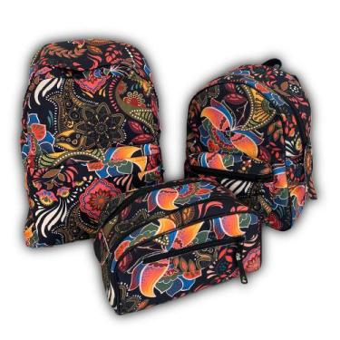 Imagem de Kit Mochilas + Necessaire Urbana ABSTRATO - Estilo e Versatilidade em 