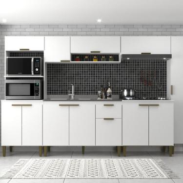 Imagem de Cozinha Alana 6 Pecas 12 Portas 1 Gaveta Branco