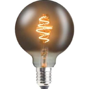 Imagem de Lâmpada Retrô Black LED G95 5W Luz Âmbar 2200K Soquete E27 Bivolt  Ava