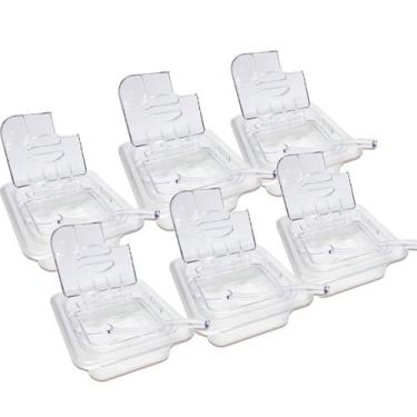 Imagem de CONJ 8 CUBAS Gastronômicas Em POLICARBONATO GN 1/6X65 mm 900 ml + 8 TA