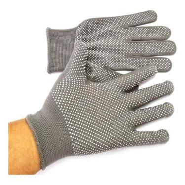 Imagem de Par Luvas Antiderrapante Elástica Pigmentada - YUGE, Cinza