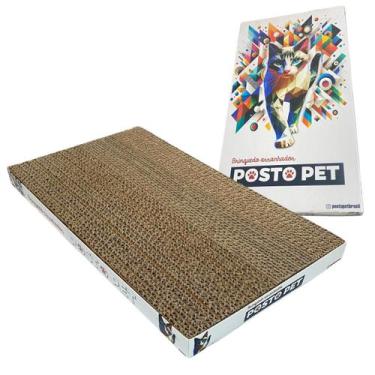 Imagem de Arranhador Papelão Para Gatos Gato Sem Arranhar Sofá Móveis - Posto Pe