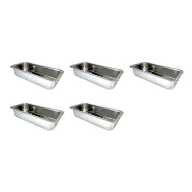 Imagem de Kit 5 Formas Para Pão De Forma Cuca Gelo Alumínio - Bazar Avenida