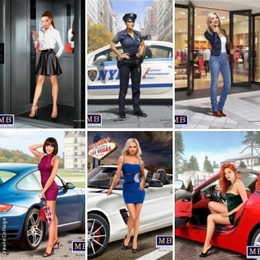 Imagem de Masterbox – Conjunto completo de 6 lindas curvas para meninas com conjunto completo de 1/24 Master Box 24020 24021 24022 24026 24027 24028